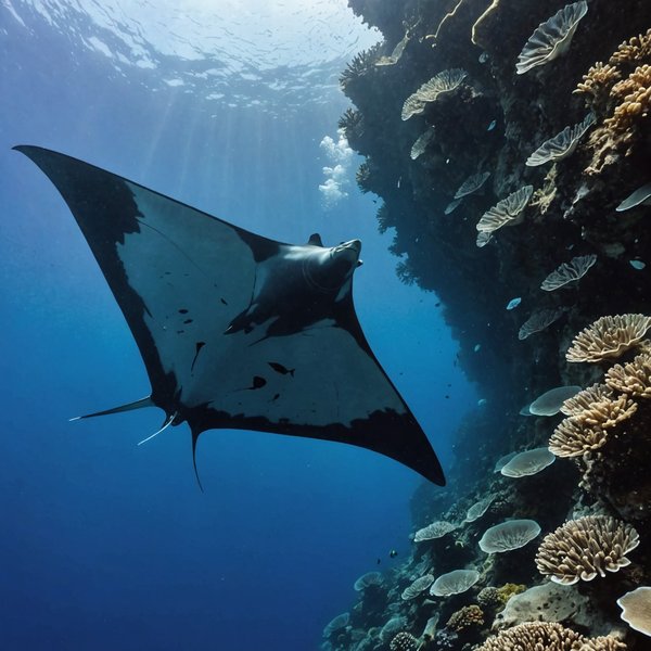 Quels sont les meilleurs spots pour faire de la plongée avec les raies manta en Nusa Penida, Indonésie?
