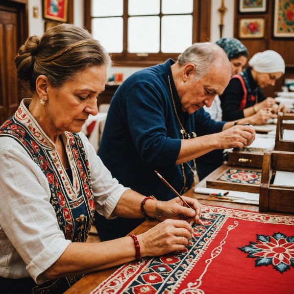 Quelle croisière propose des ateliers de broderie traditionnelle en Turquie?